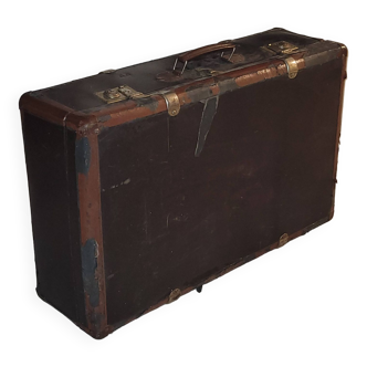 grande valise en carton - ancien - vintage