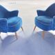 Superb pair of chairs 50 60 organic years