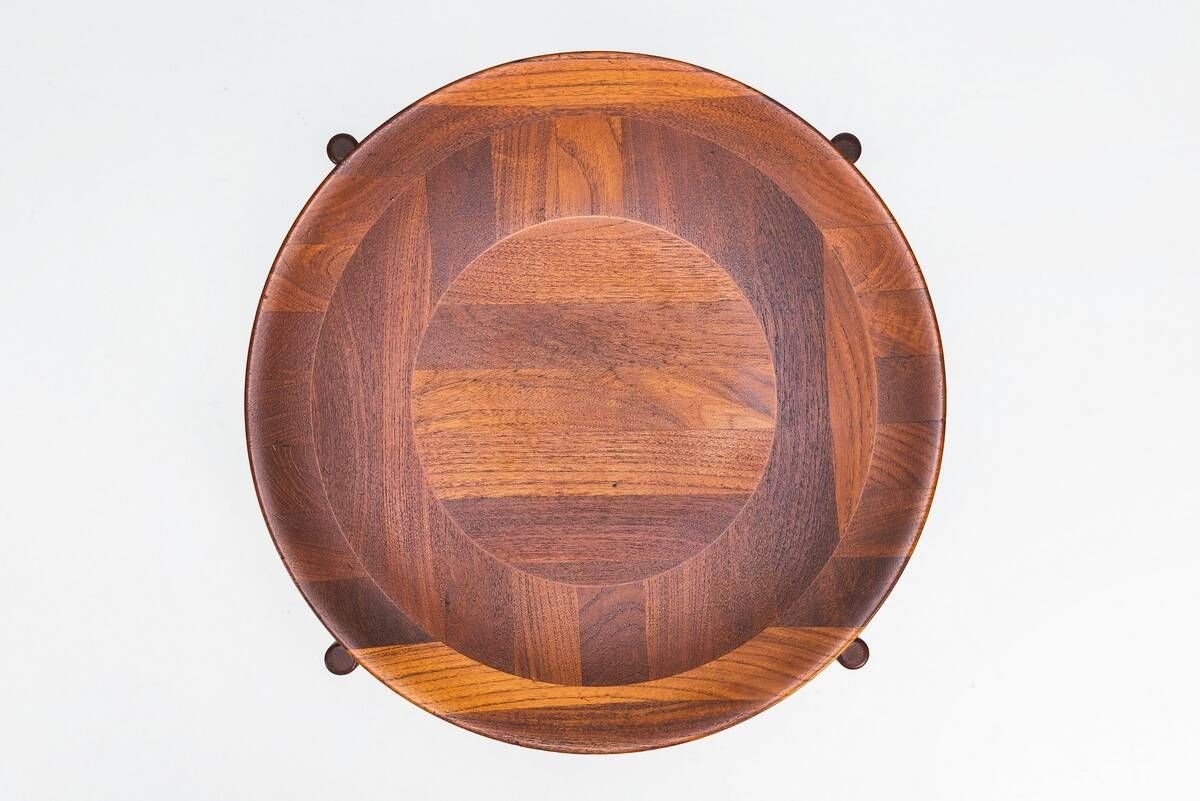 Table tray sculpturale Jens Quistgaard en teck Danemark 1960