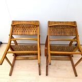 Gelenka Armchairs in Solid Beech Wood, Germany, 1950, Set of 2