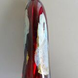 Contemporary art glassware, master glassmaker John A Slatcher. Gold & silver inclusion
