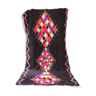 Tapis marocain Azilal vintage. Fait main, pure laine. 270 x 140cm