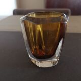 Swedish crystal vase Stömbergshyttan 1950s