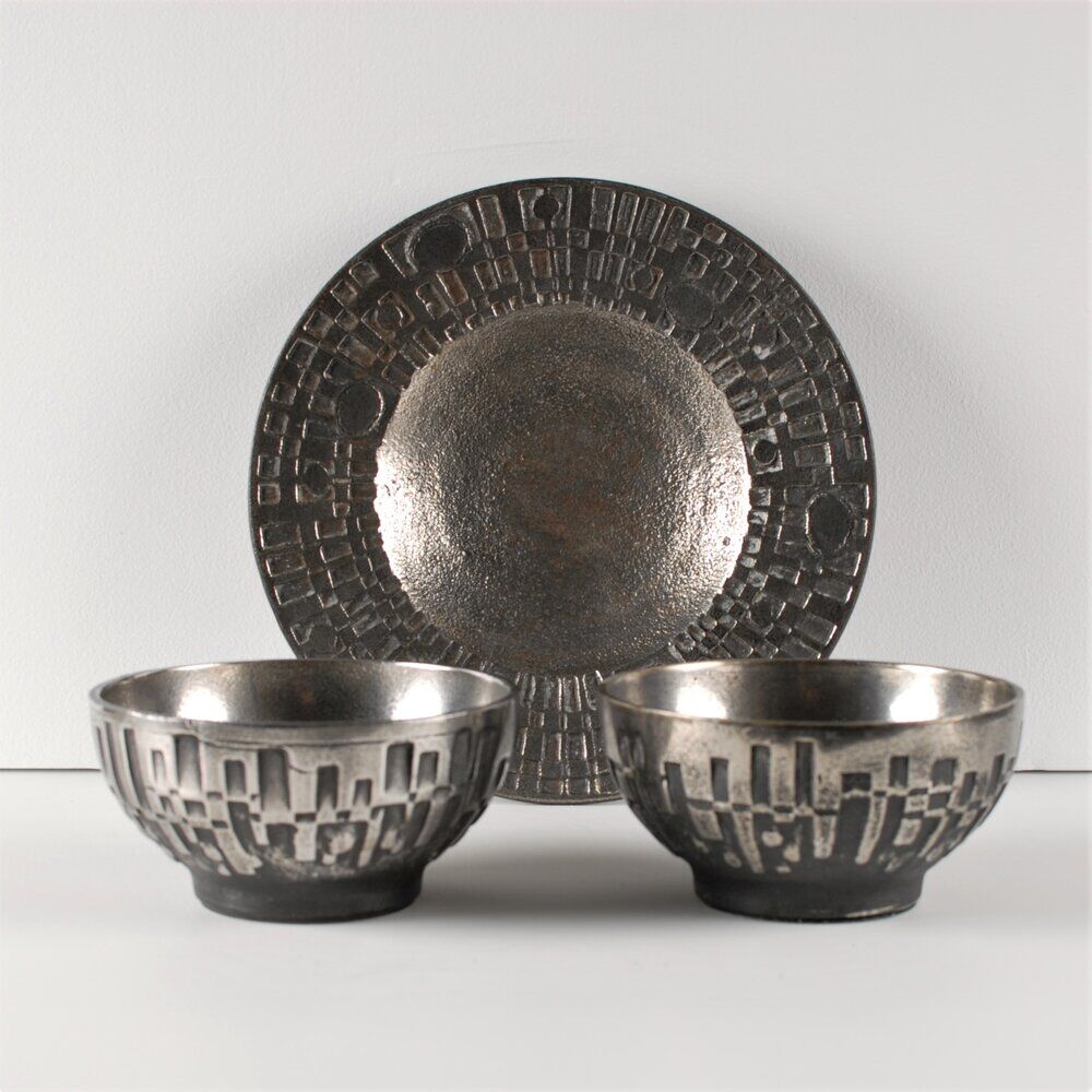 Olav Joa brutalist bowl made of cast steel