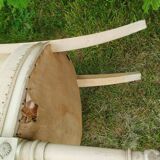 Pair of vintage antique Directoire style armchairs