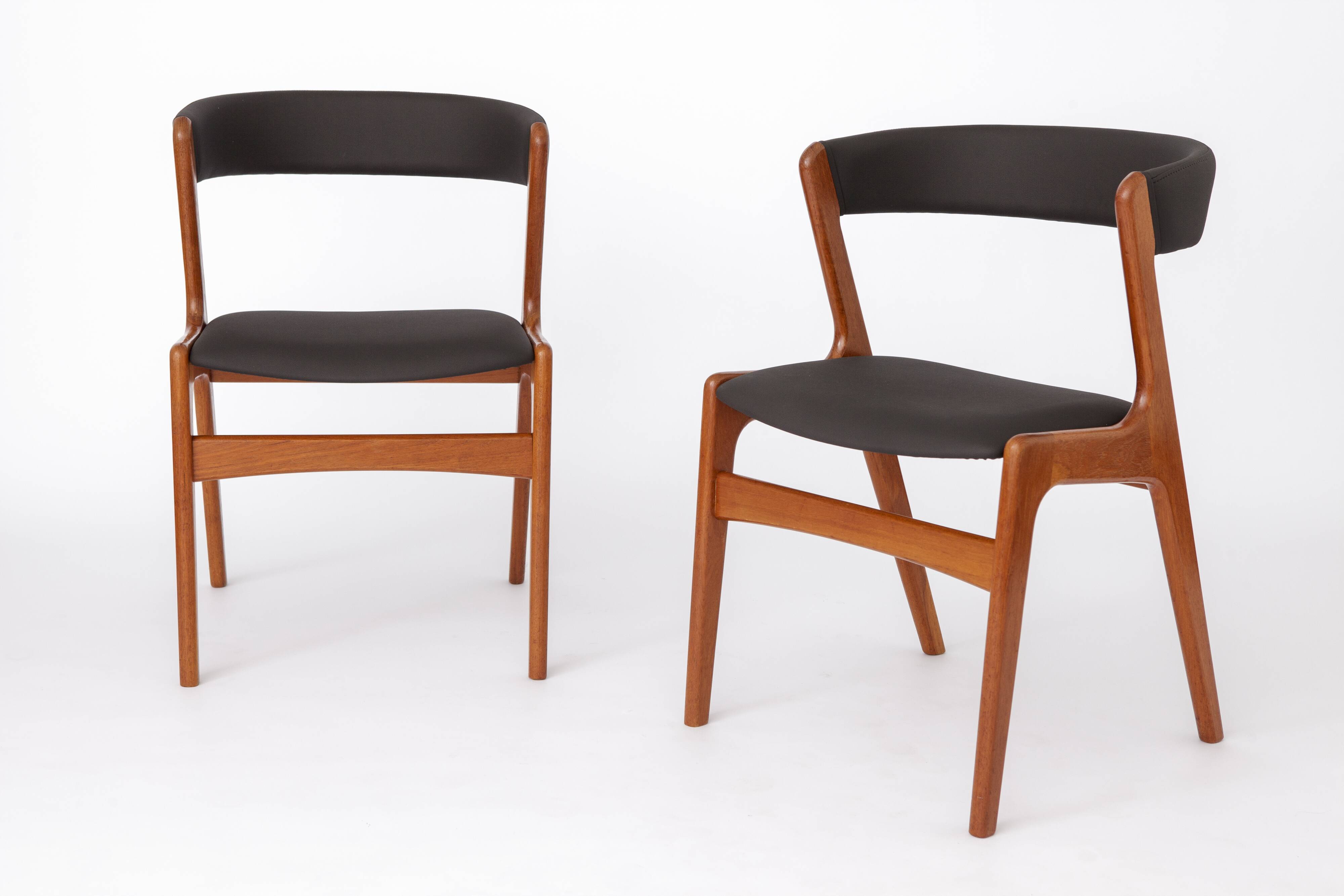 2 Chairs by Kai Kristiansen, model T21, Danish Teak 1960s