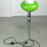 Lampadaire en verre vert vert italien du milieu du siècle