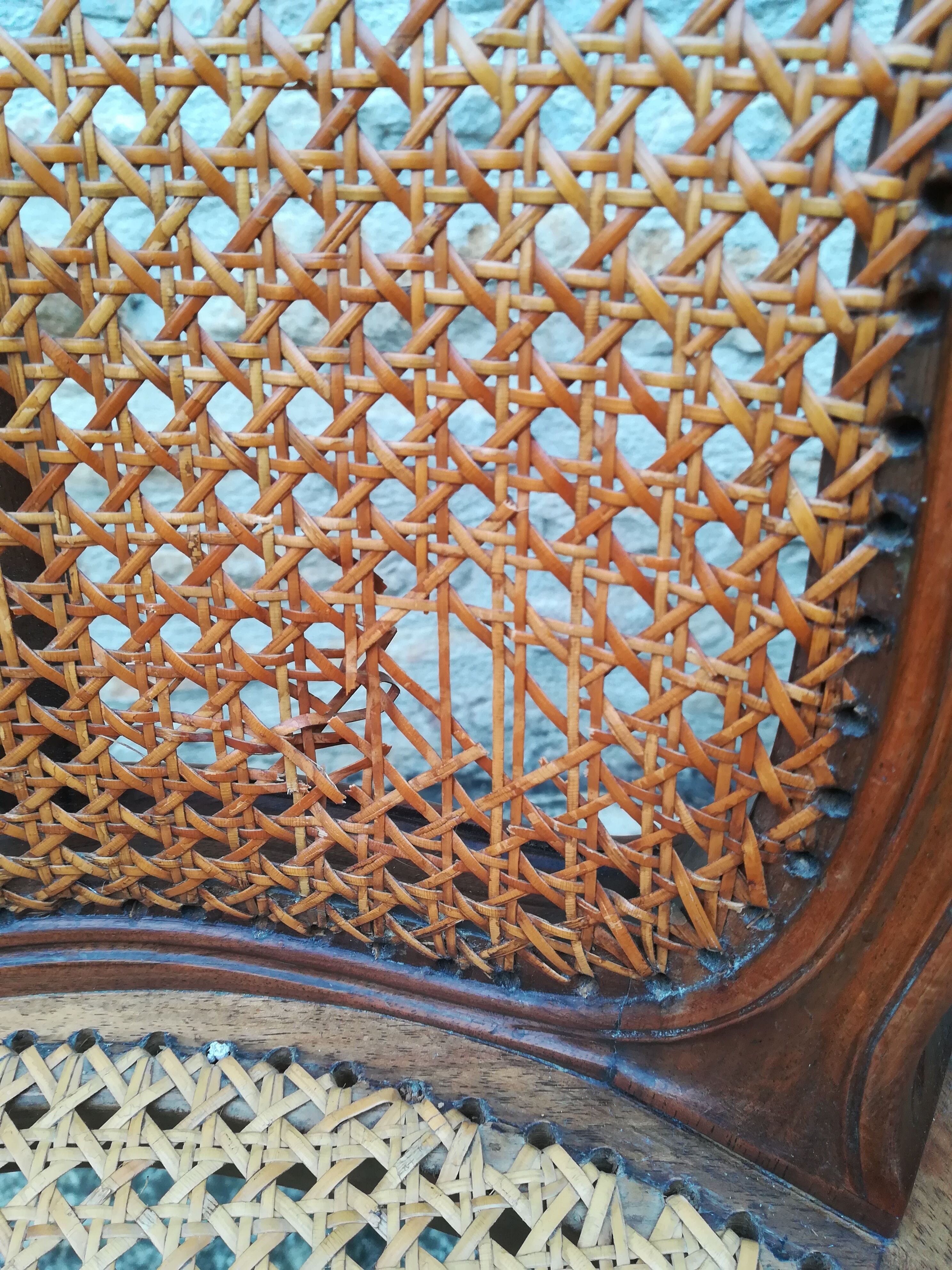 Louis xv style canne chairs