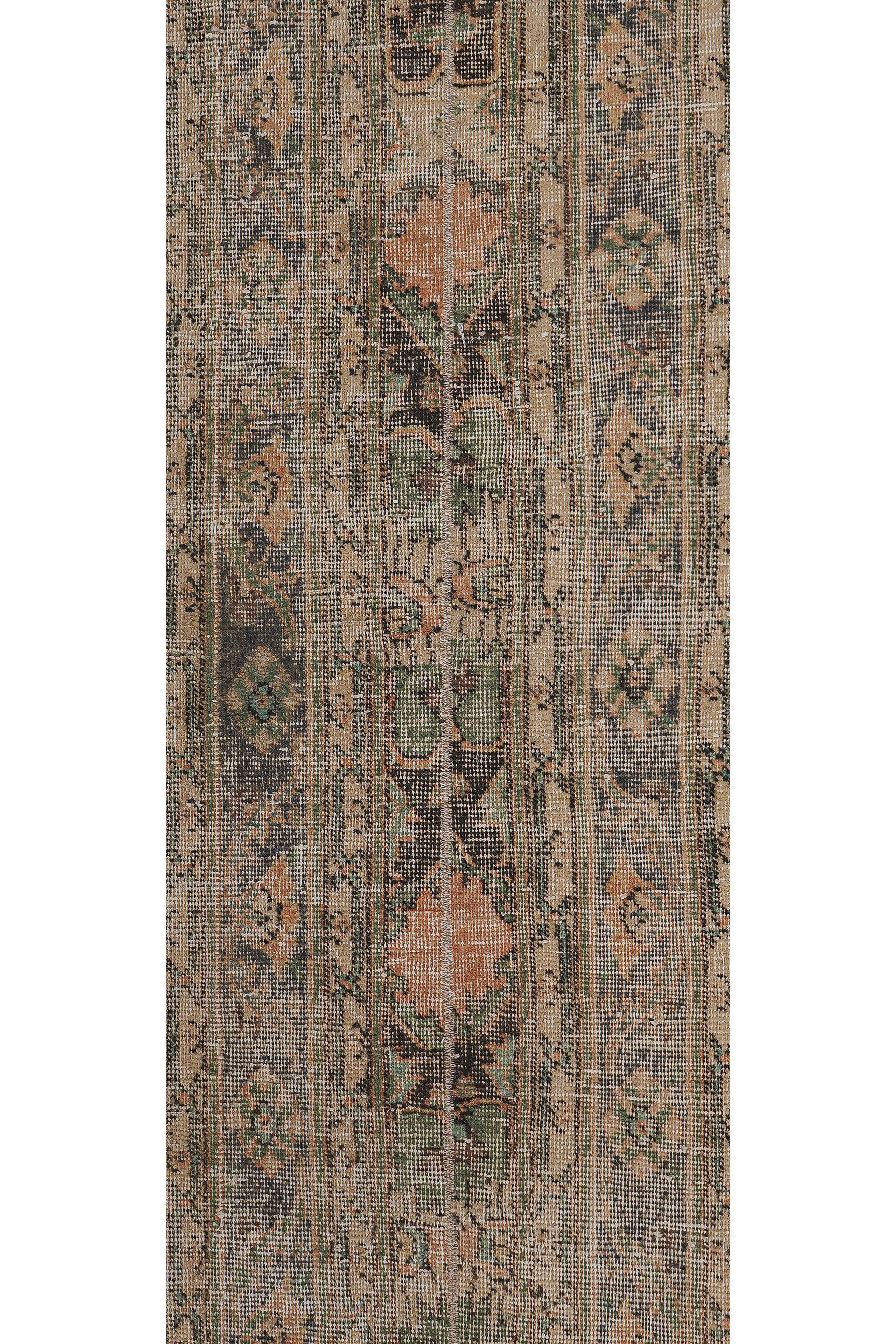 Vintage Turkish Oushak Rug Handwoven 59x674 cm