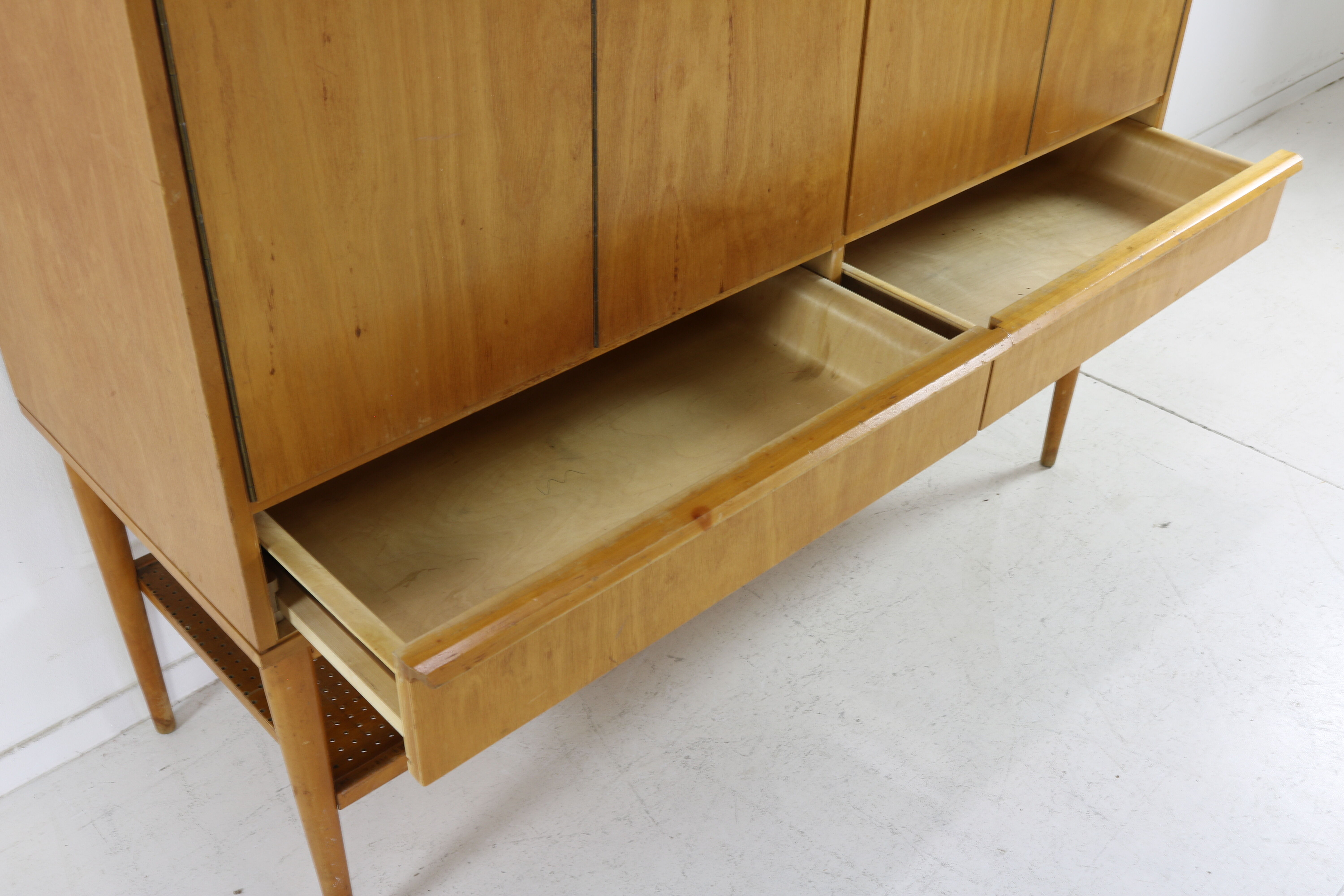 Dutch design birchwood cupboard cabinet for UMS Pastoe by Cees Braakman