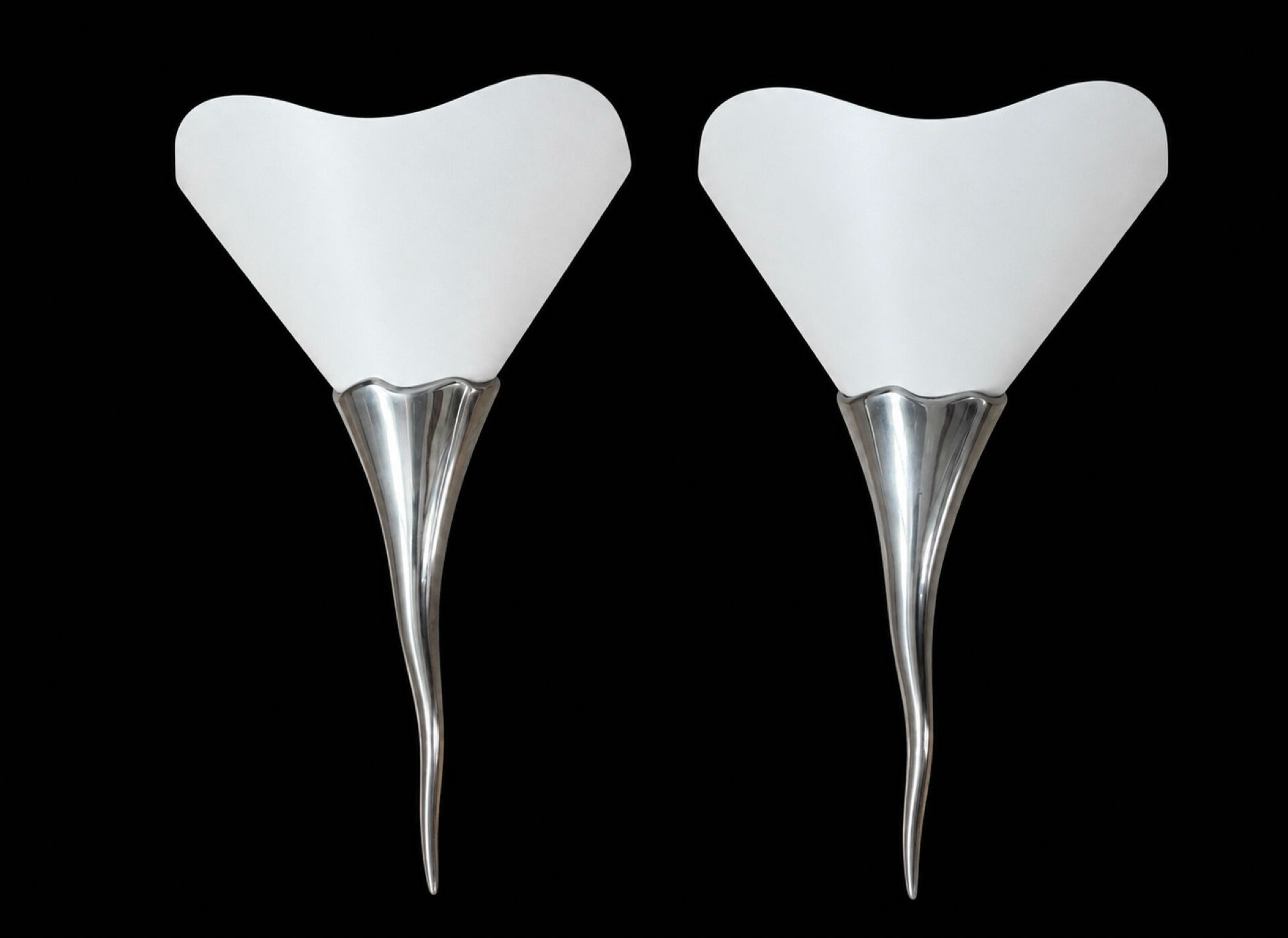 Pair of wall lights Lucien Gau model Nicomède