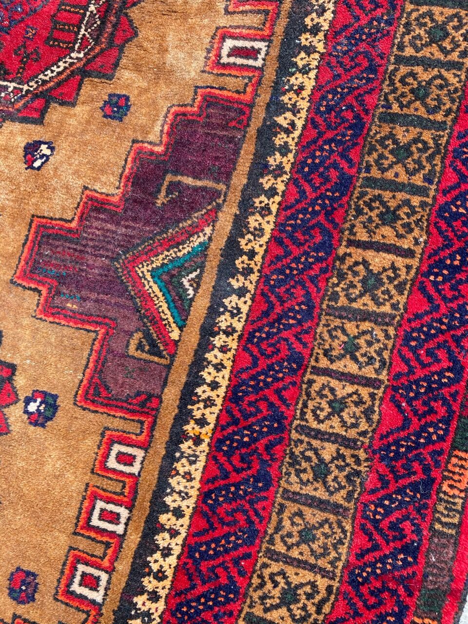 Old carpet turkmen belutch 100x186 cm