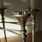 Scandinavian chrome modular candle holder 1960