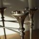 Scandinavian chrome modular candle holder 1960