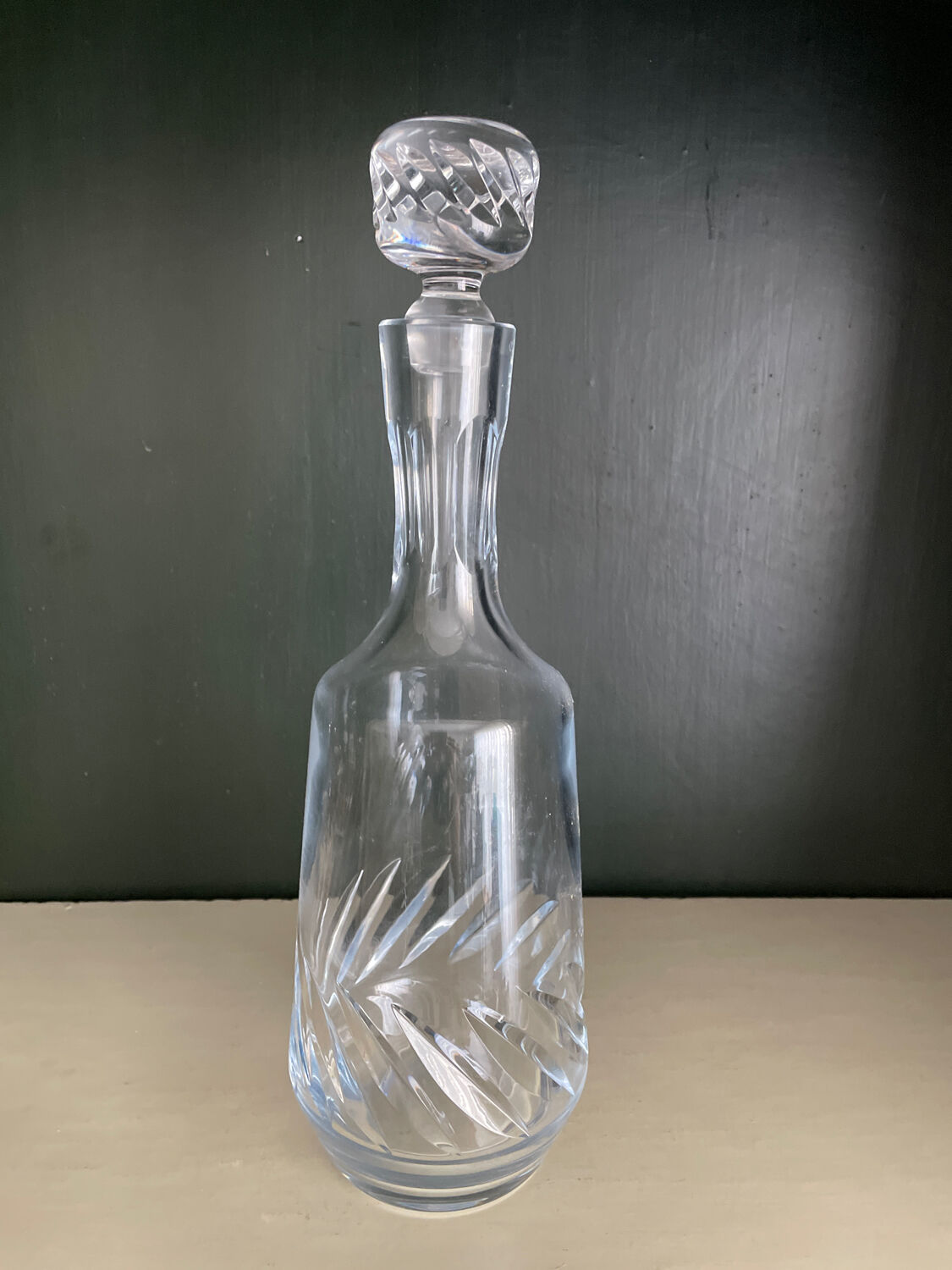 Antique crystal decanter