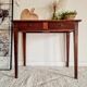 Antique solid wood farmhouse table 2 drawers