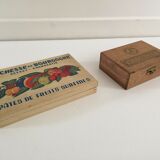 Lot of 4 vintage wood boxes