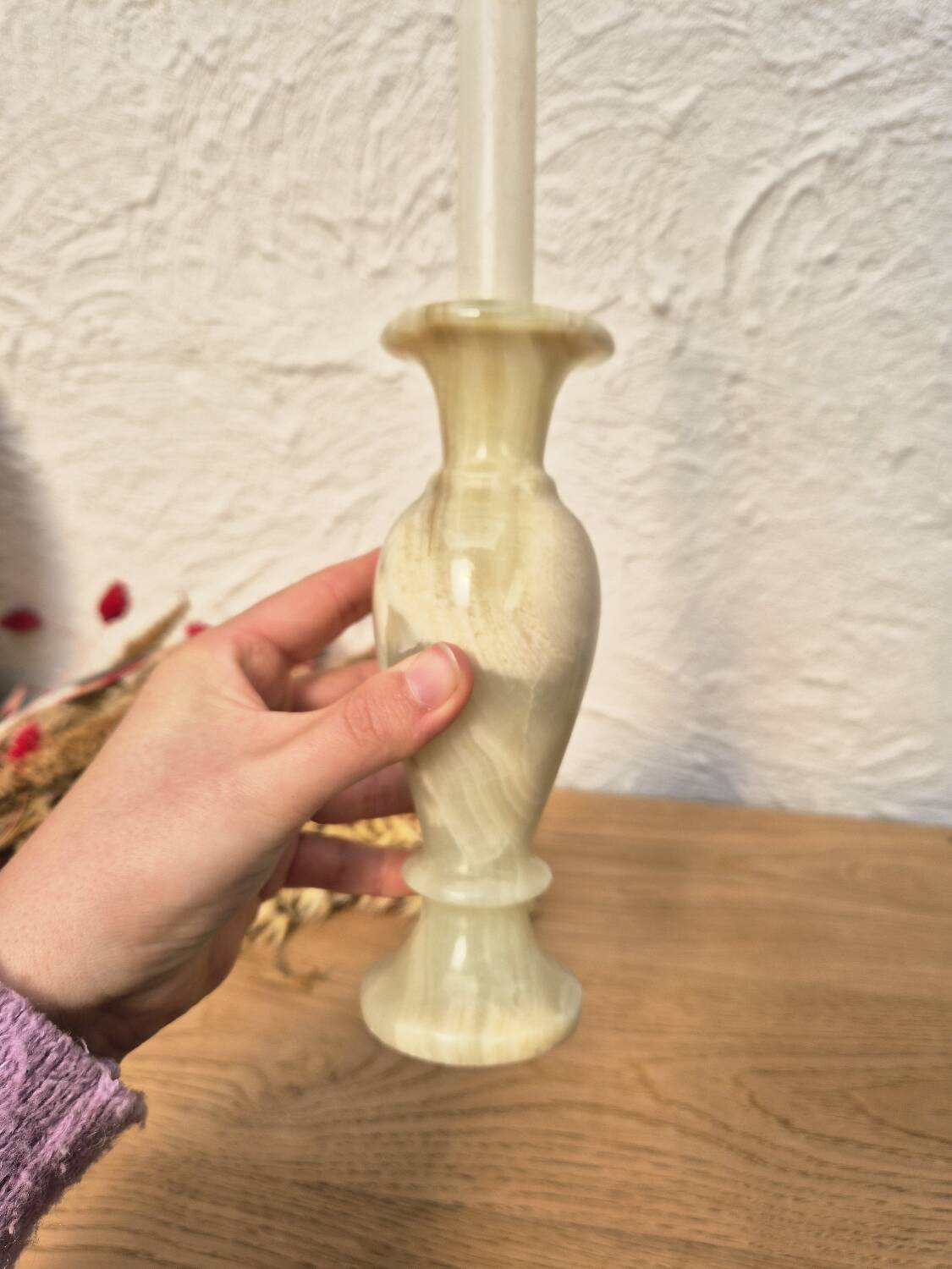 Onyx candlestick