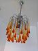 Paolo venini chandelier, murano 70 with large drops