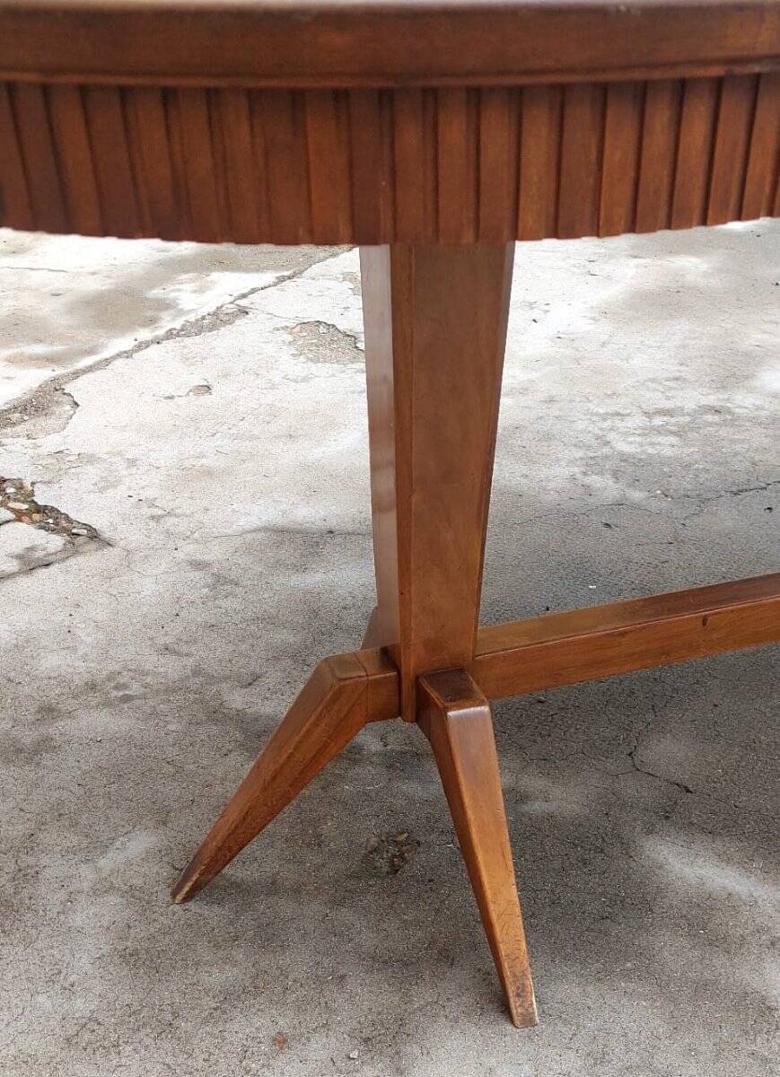 Large 50s design table, Italian made, 200 cm