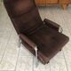 Vintage chocolate corduroy morris system deckchair
