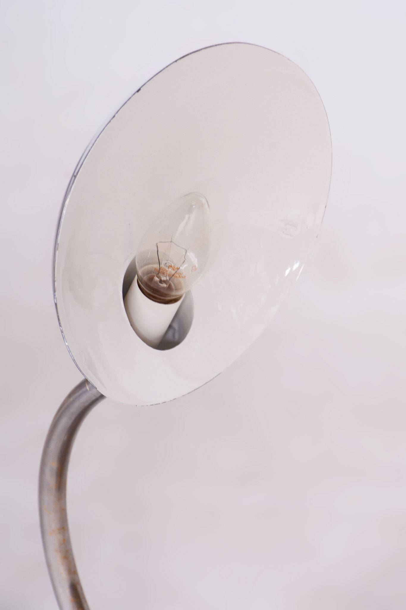 Restored Bauhaus Chrome Table Lamp, Franta Anyz, New Electrification, Czechia, 1920s