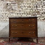 Mahogany Commode From Louis XVI XVIII Eme Century