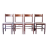 4 chaises de ferme cordées