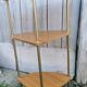 1960s corner shelves with 3 formica shelves