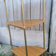 Étagères d'angle 1960 formica 3 plateaux