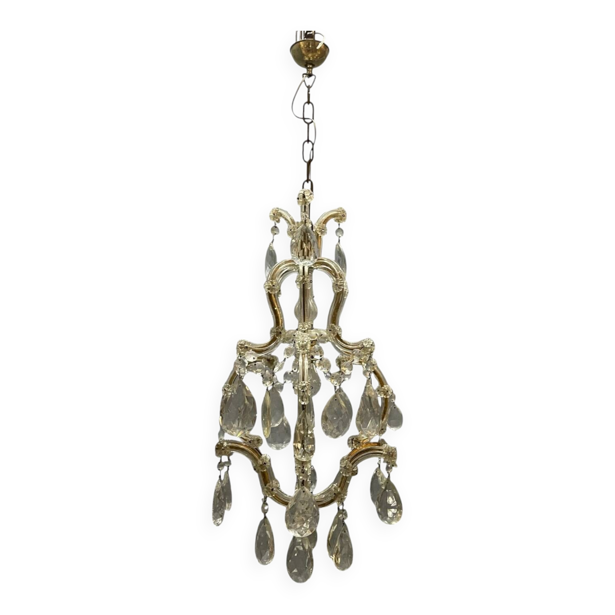 Vintage Maria Theresa Crystal Chandelier, 1950s