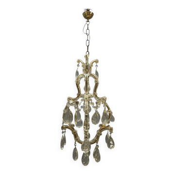 Chandelier en cristal vintage Maria Theresa, années 1950