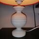 Madura lamp in patinated turned wood  h 36.5 cm