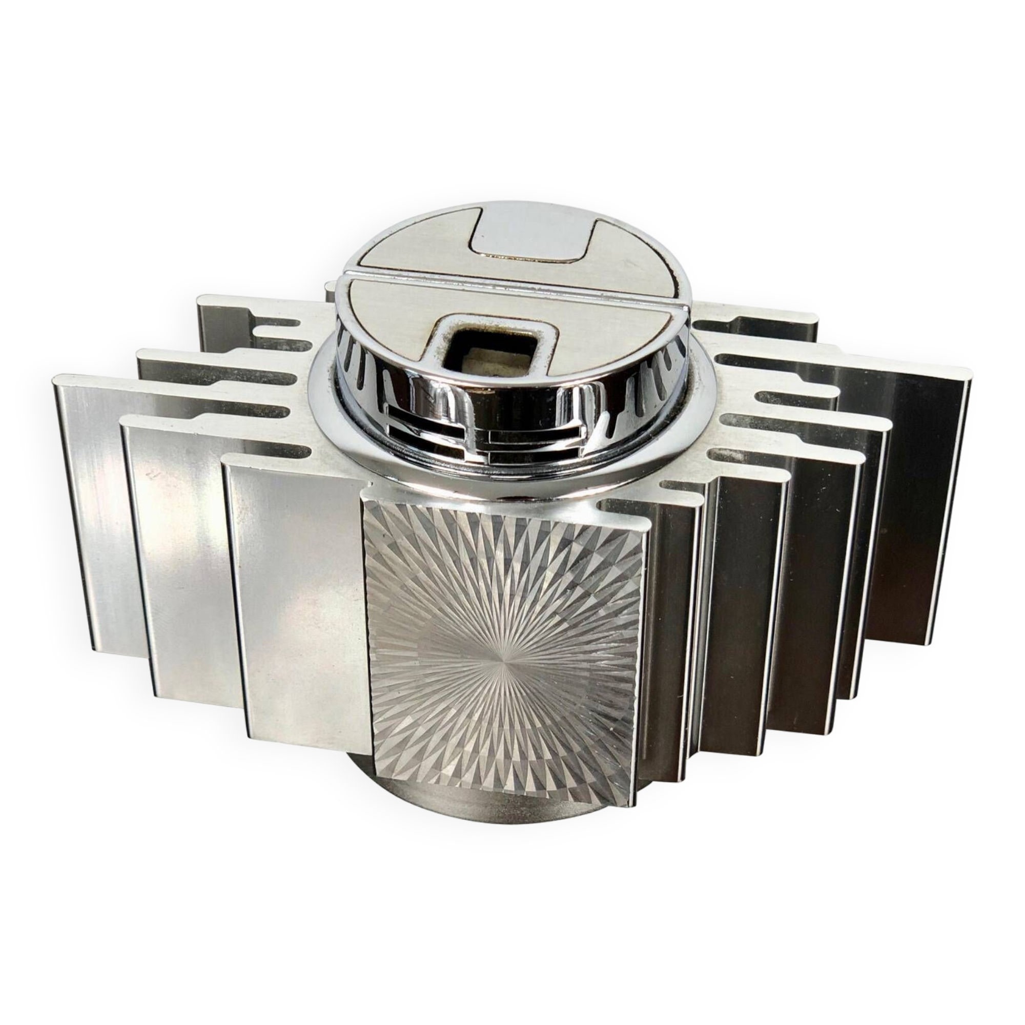 Vintage Modernist  SAROME Japan Table lighter brutalist space age