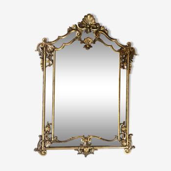 Miroir italien sculpté  91x128cm