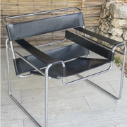Armchairs Wassily, by Marcel Breuer, Edition Fasem, Italy 1988