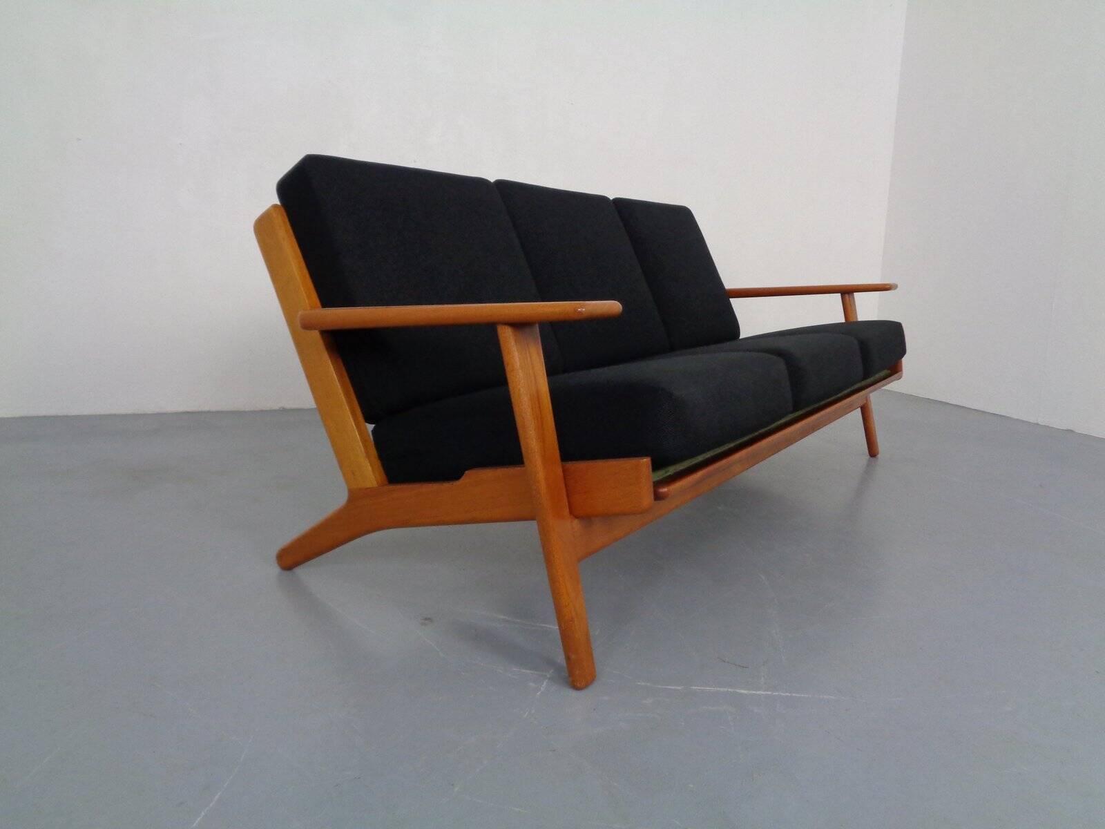 GE 290 Teak 3-Seater Sofa by Hans J. Wegner for Getama, Denmark, 1960s