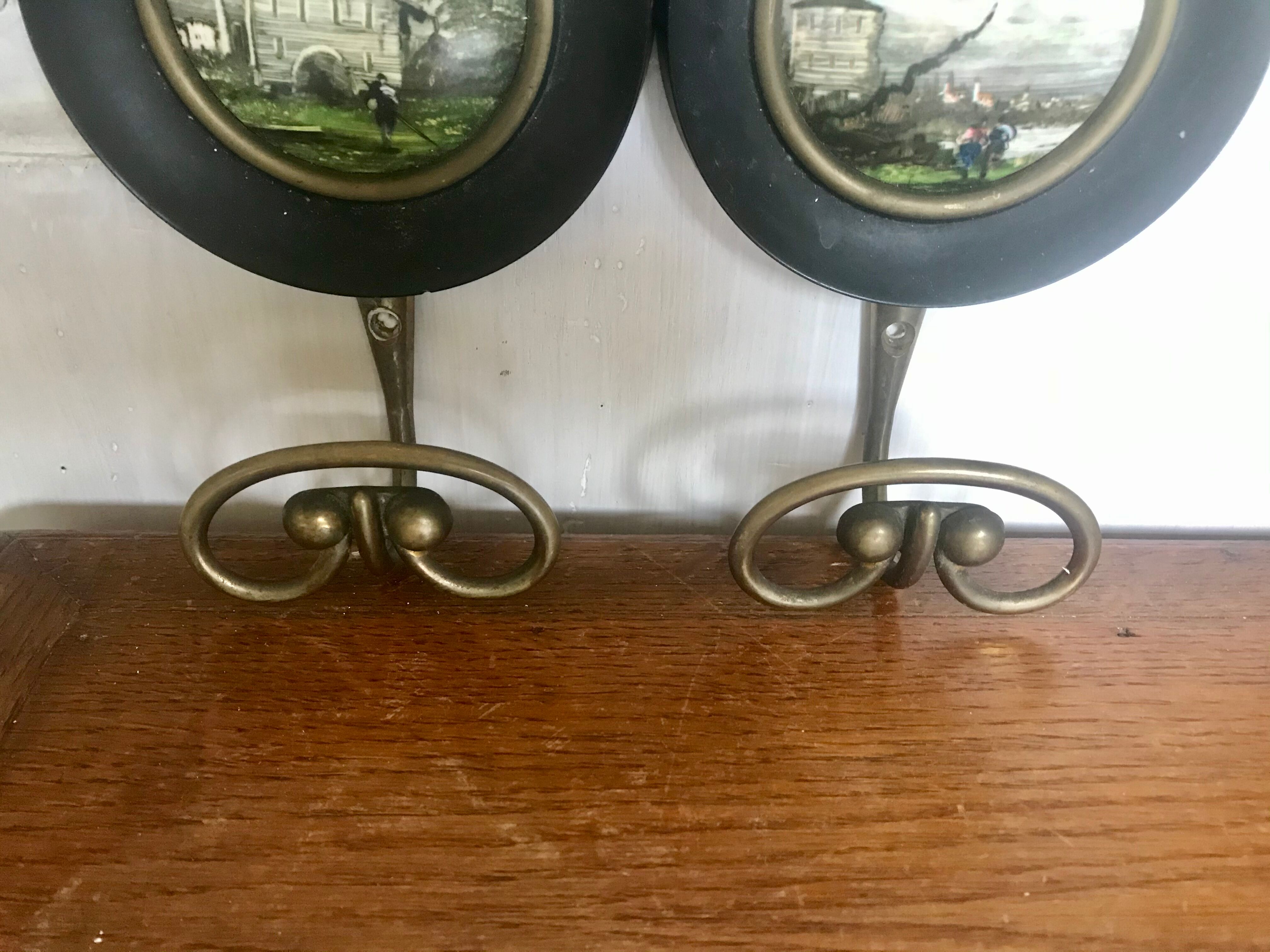 Vintage iridescent amber ceiling