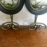 Vintage iridescent amber ceiling