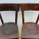 2 bistro chairs stamped Baumann
