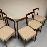 6x Palisander Dining Chairs by Lübke