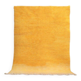 Tapis beni ourain en laine jaune traditionnel taille 2/3 m