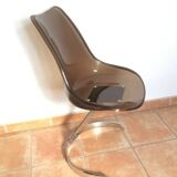 Euro Steel Furniture belgium table and 4 chairs set 1970