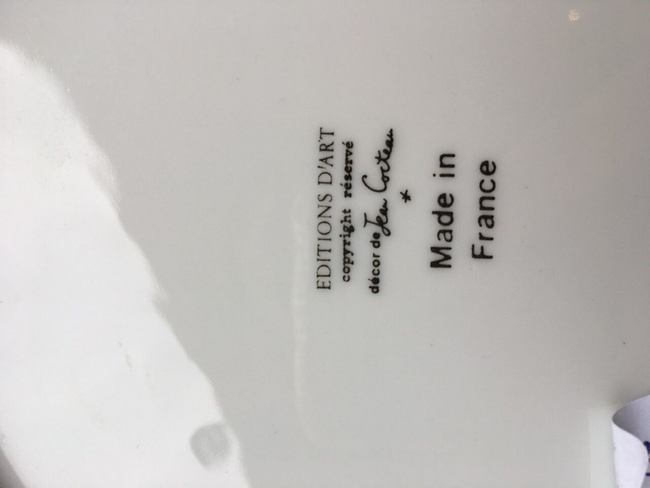 Jean Cocteau Plate