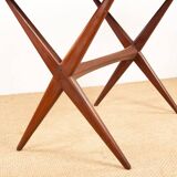 Vintage Scandinavian table, high and low, in teak by Frederik Kayser 1960.