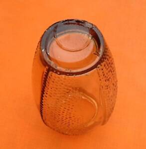 Art deco vase decoration pearl tips transparent pink glass