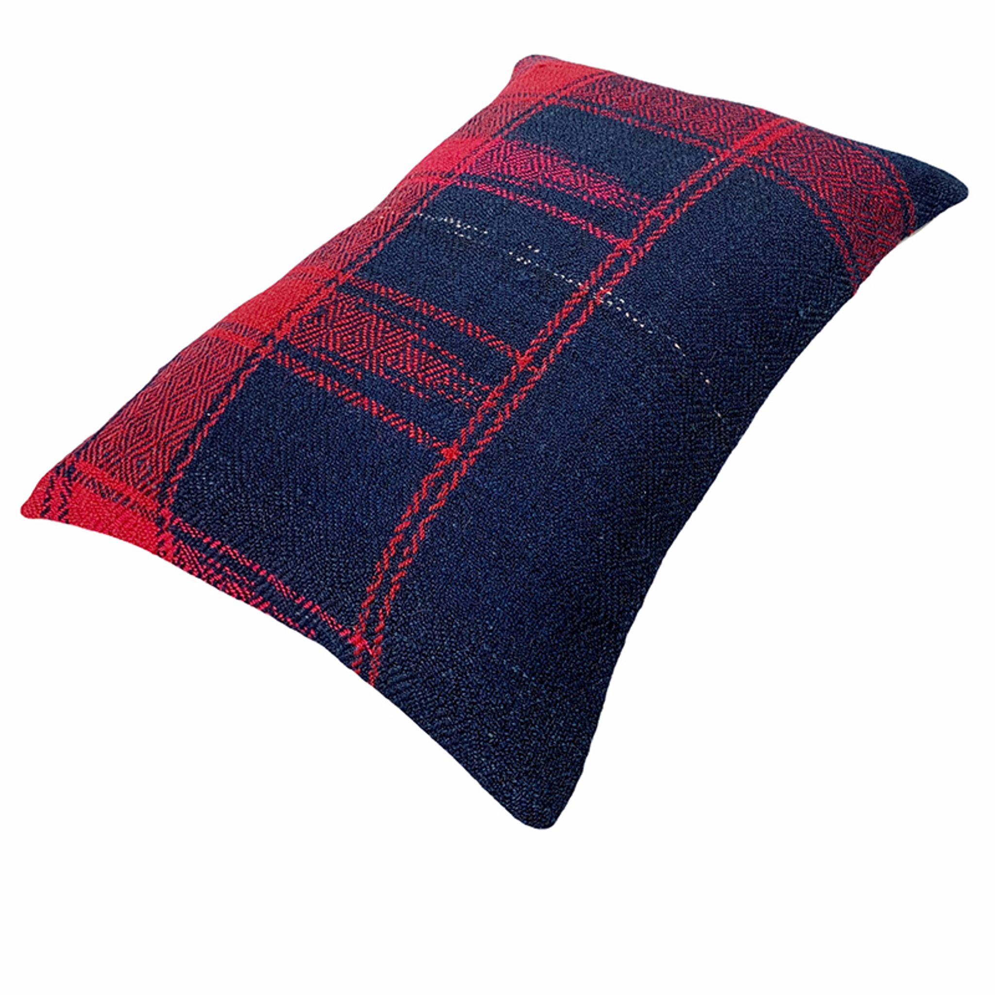 Vintage turkish handmade kilim cushion cover 40x60 cm