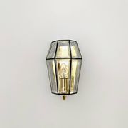 Set of 2 Glass Wall Lamps by Glashütte Limburg