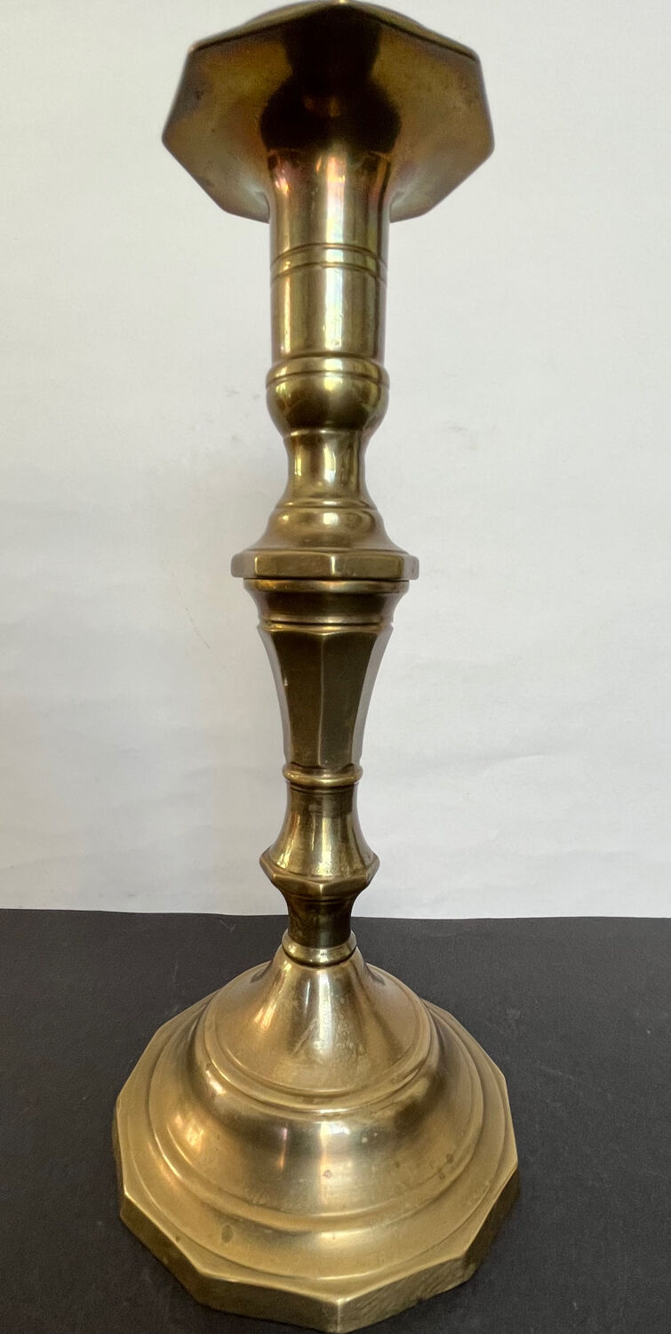 Old copper candle holder