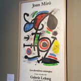 Affiche ancienne Lithographie Miro Galerie Lelong